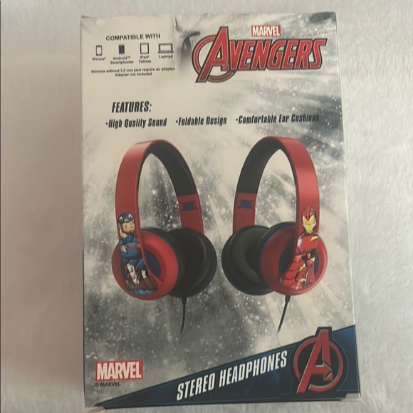 Marvel Avengers Stereo Headphones - Red - Picture 4 of 5